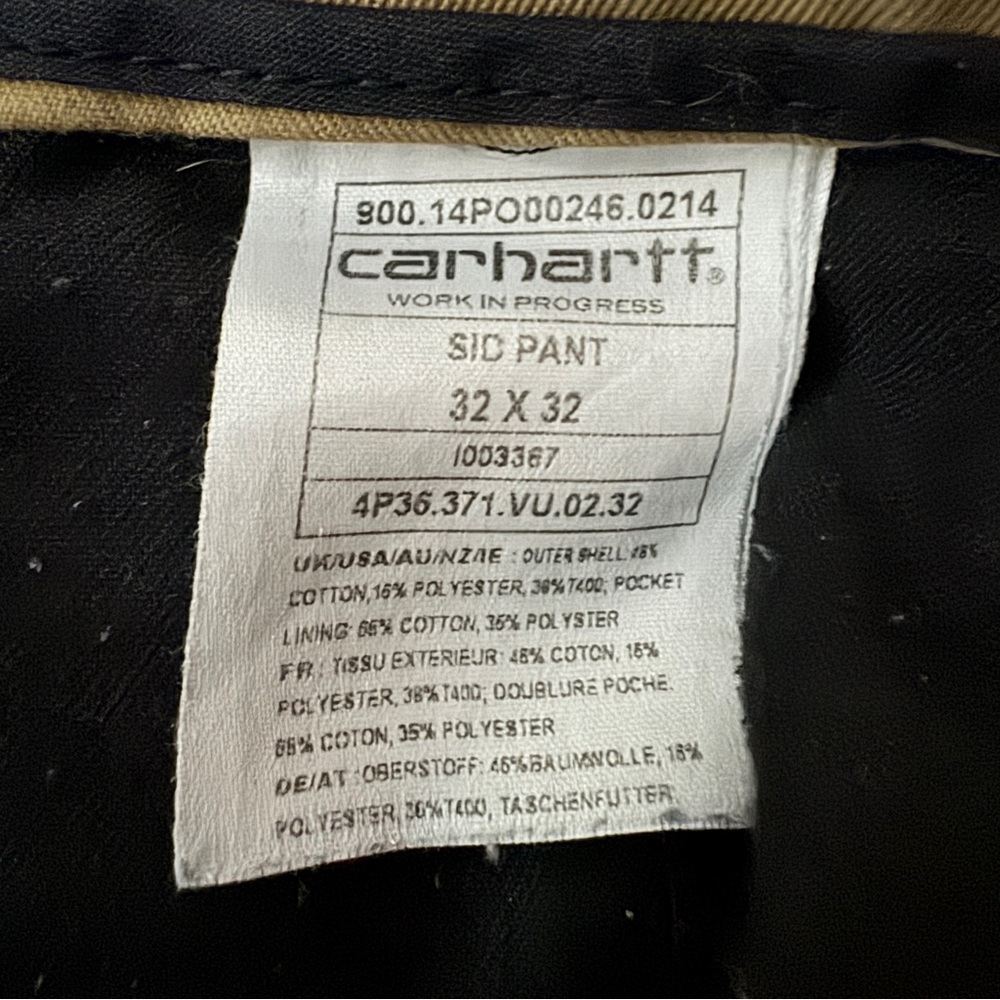 Carhartt WIP Sid 32x32 Pant - Picture 3 of 7